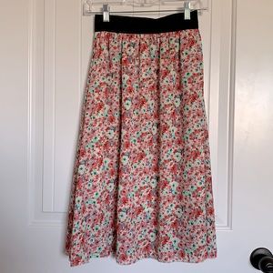 Chiffon Floral Skirt
